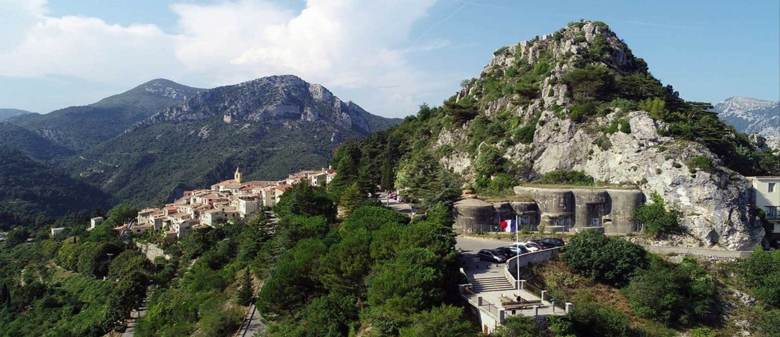 Le village de Sainte-Agnès et l’ouvrage militaire de la ligne Maginot
